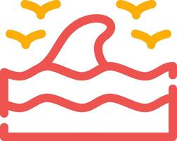 Sea Wave Creative Icon Design vector