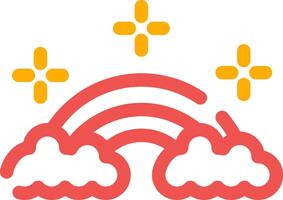 Rainbow Creative Icon Design vector
