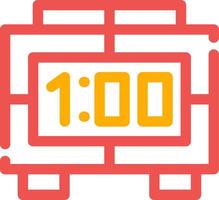 Digital Clock Creative Icon Design vector