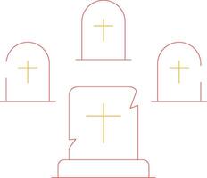 Graveyard Creative Icon Design vector