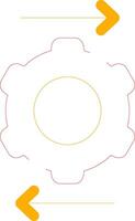 Machine to Machine Creative Icon Design vector