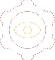 Eye Setting Creative Icon Design vector