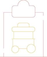 Cart Registration Creative Icon Design vector