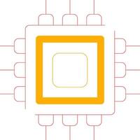 Processor Creative Icon Design vector