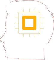 Human Processor Creative Icon Design vector