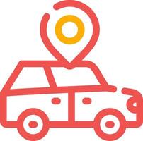 Car Location Creative Icon Design vector