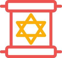 Scroll torah Creative Icon Design vector