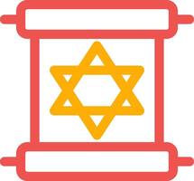 Scroll torah Creative Icon Design vector