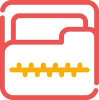 Zip Folder Creative Icon Design vector