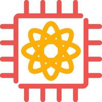 Quantum Computer Creative Icon Design vector