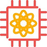 Quantum Computer Creative Icon Design vector