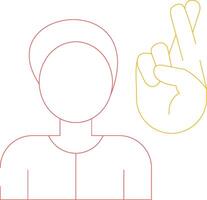 Non Verbal Communication Creative Icon Design vector