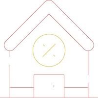 Home Office Tax Deduction Creative Icon Design vector