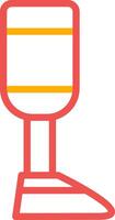 Prosthesis Creative Icon Design vector