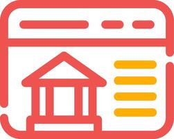 Online Banking Creative Icon Design vector