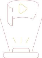 Field Of View Creative Icon Design vector