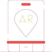 Ar Navigation Creative Icon Design vector