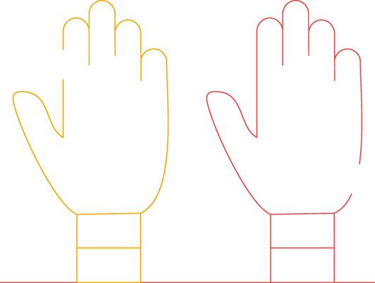 Exam Gloves Creative Icon Design