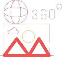 360 Image Creative Icon Design vector