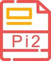 Pi2 Creative Icon Design vector