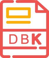 dbk creativo icono diseño vector