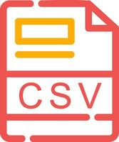 CSV Creative Icon Design vector