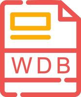 WDB Creative Icon Design vector