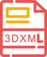 3DXML Creative Icon Design vector
