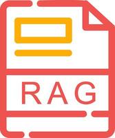 RAG Creative Icon Design vector