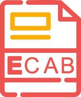 ecab creativo icono diseño vector