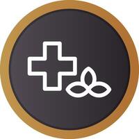 Herbal Treatment Creative Icon Design vector
