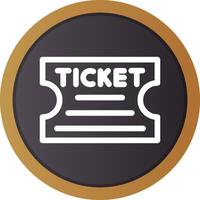 Ticket Creative Icon Design vector