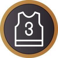 Basketball Jersey Creative Icon Design vector