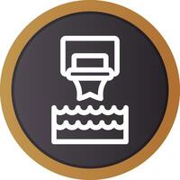 Water Basketball Creative Icon Design vector