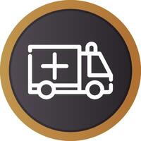 Ambulance Creative Icon Design vector