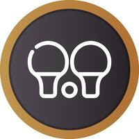 Ping Pong Creative Icon Design vector