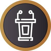 Lectern Creative Icon Design vector