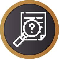 Investigation Creative Icon Design vector