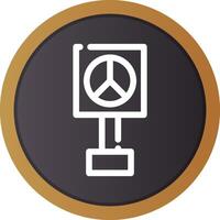 Peace Sign Creative Icon Design vector