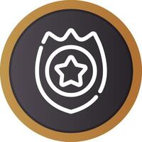 Police Badge Creative Icon Design vector