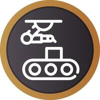 Conveyor Belt Creative Icon Design vector