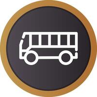 Bus Creative Icon Design vector