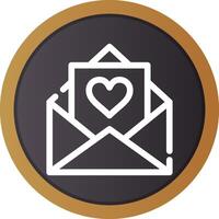 diseño de icono creativo de carta de amor vector