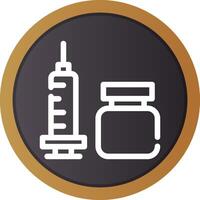 Vaccine Creative Icon Design vector