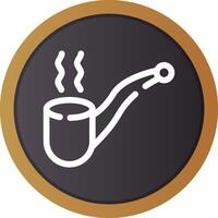 Pipe Cigar Creative Icon Design vector