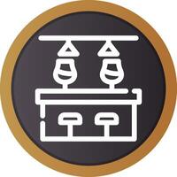 Bar Counter Creative Icon Design vector