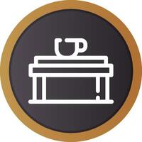 Coffee Table Creative Icon Design vector