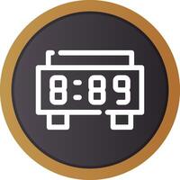 Digital Clock Creative Icon Design vector