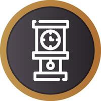 Grandfather Clock Creative Icon Design vector