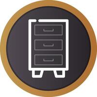 Filing Cabinet Creative Icon Design vector